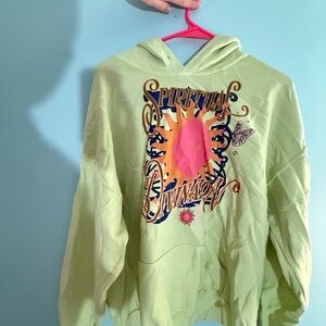Urban Outfitters Lime Green Spiritual Hoodie